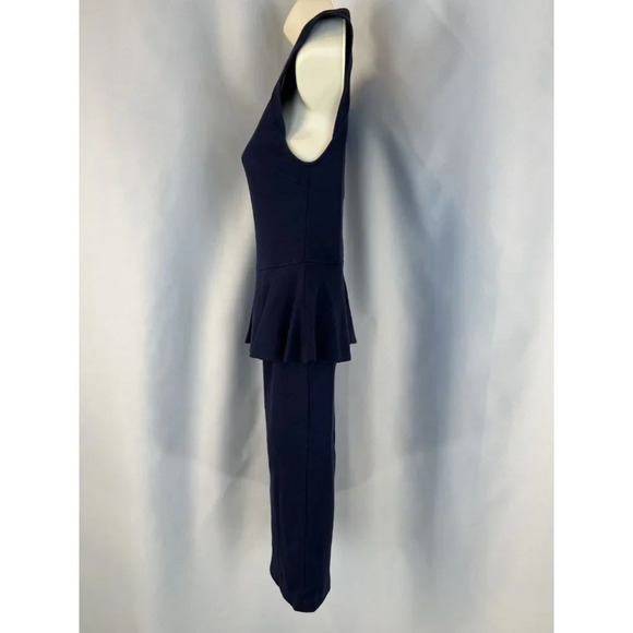 Alice + Olivia Employed Navy Blue Peplum Dress $264 - Picture 5 of 13